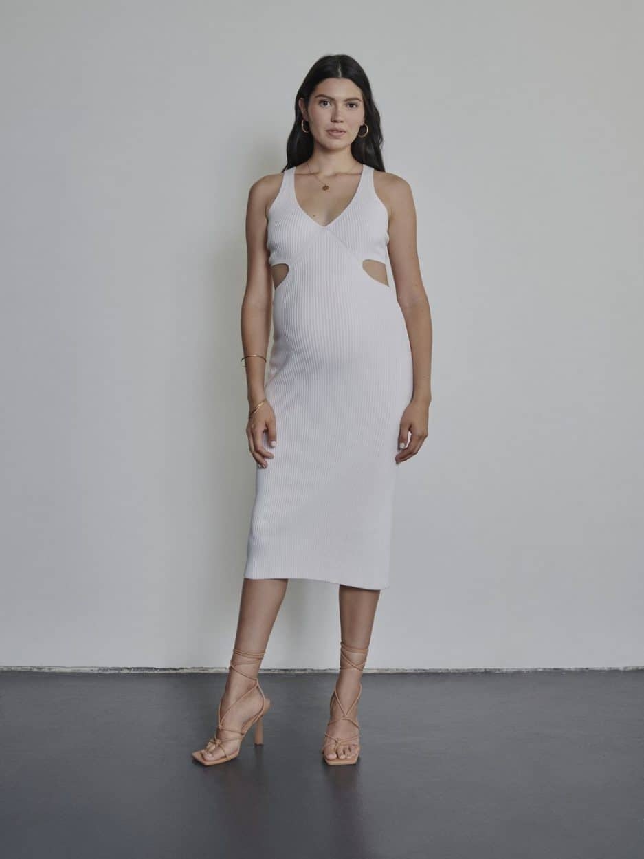 Robe d'été blanche pour femme enceinte, White Rabbit Maternity